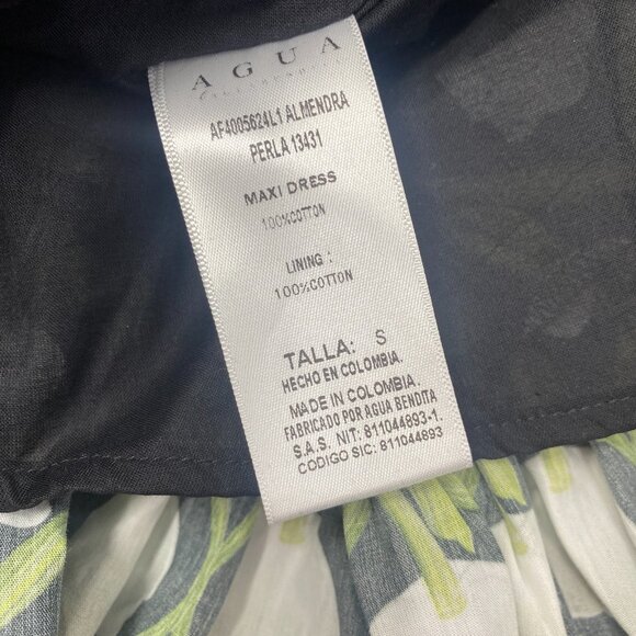 Agua by Agua Bendita Almendra Perla Maxi Dress Small NWT $910 - Picture 14 of 16